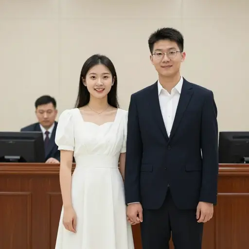 他们选择了民事仪式而非宗教仪式。