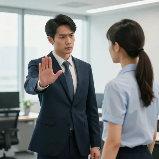 他拒绝接受一个他认为是自己下属的人的命令。