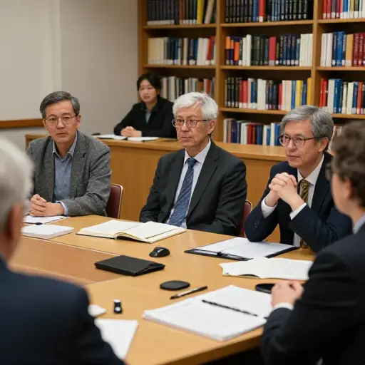 许多知识分子参与关于复杂哲学问题的辩论。