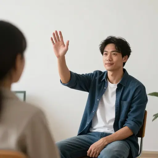 他叫我过去他坐的地方。