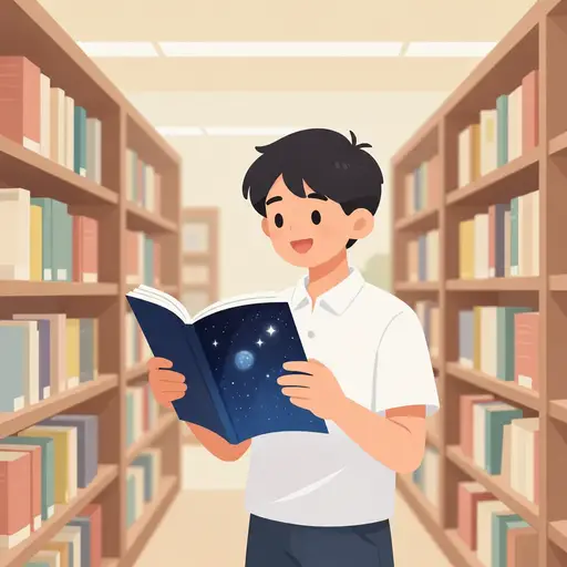 我买了一本科学杂志。