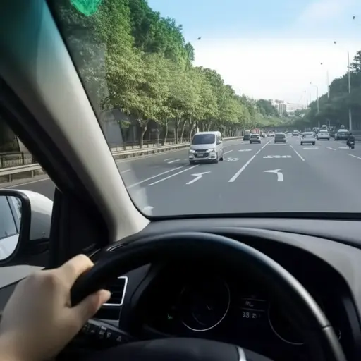 开车时要留意路况。