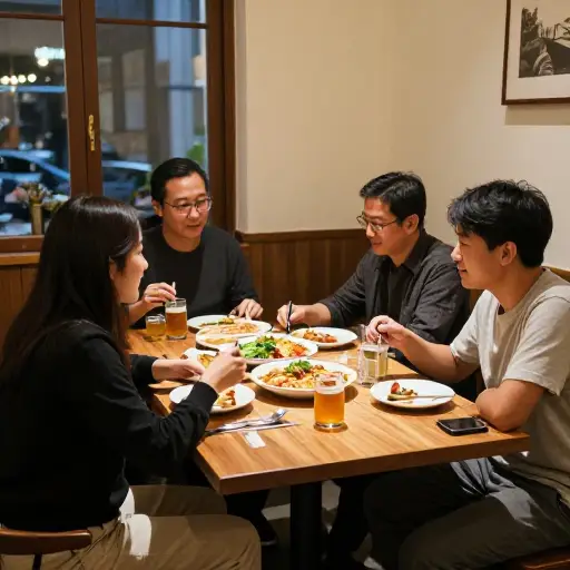 上周我们请大卫和艾米过来吃晚饭。