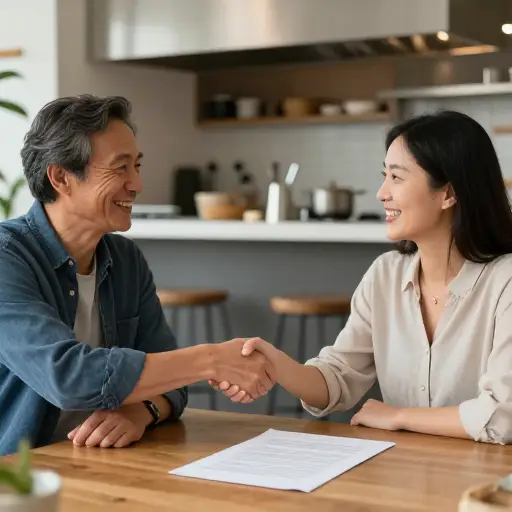 他们决定成为平等的合伙人，一起开一家餐厅。