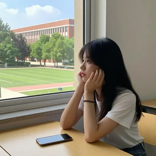 她打电话来时，我正好想起了我的一位老同学。