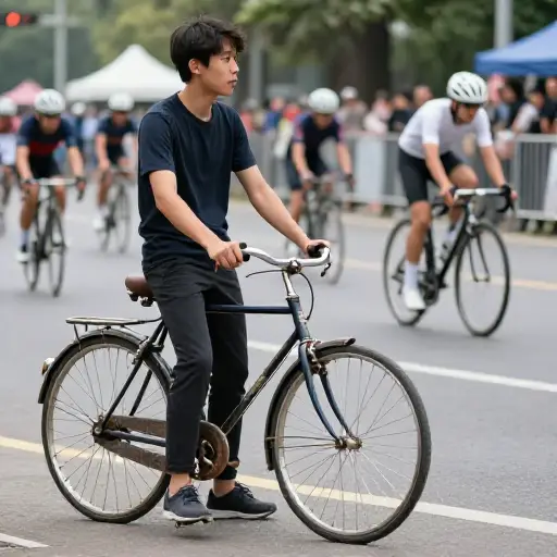 我想参加自行车比赛，但我的自行车旧了。