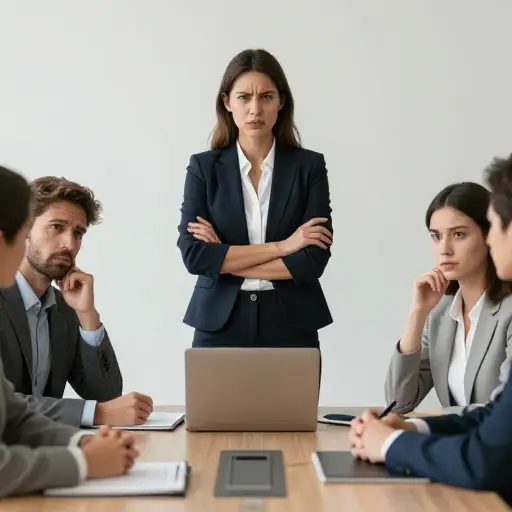 她公开的敌意让会议变得非常不愉快。