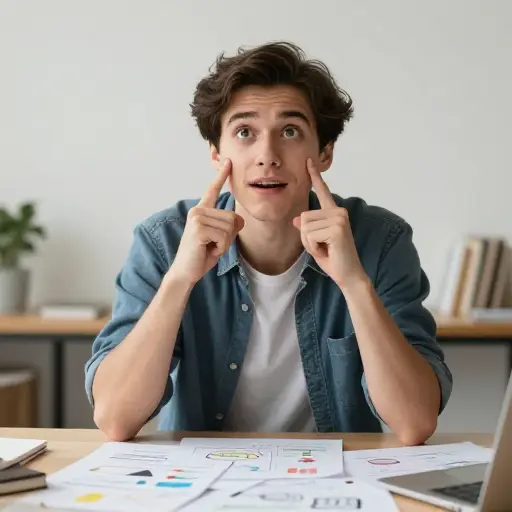 他有很多令人兴奋的想法，迫不及待想要开始。