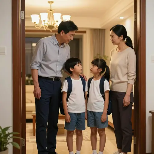 我们的父母建议我们不要独自外出。
