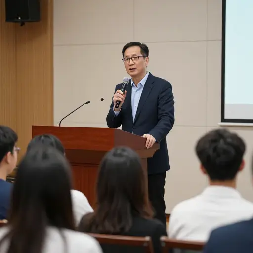 他说起话来就像个专家。