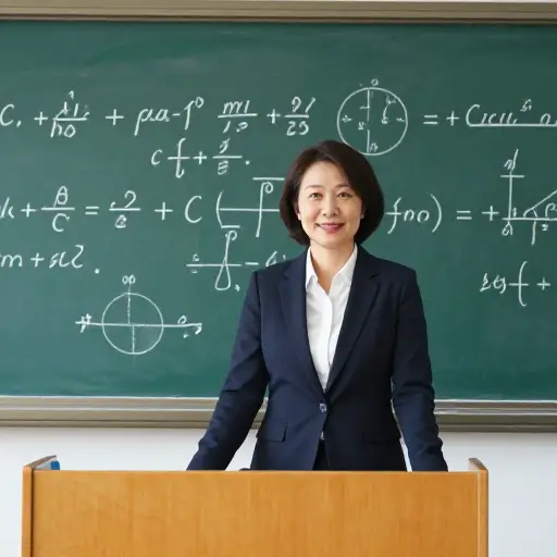 她是理学院的一位杰出教授。