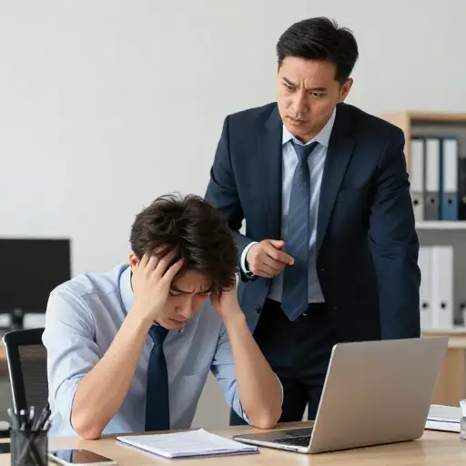 老板不断的批评让他很难受，影响了他的自尊。