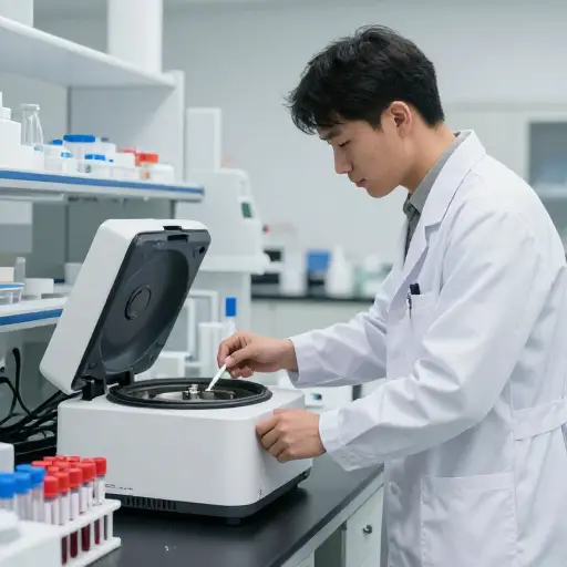 医生需要从血液样本中分离出病毒。