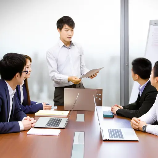 他提交了一份改进公司流程的提案。