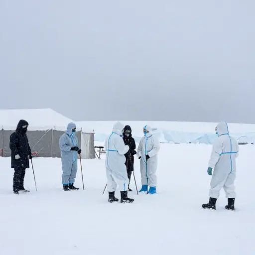 科学家们在极其恶劣的条件下进行了研究。