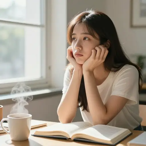 她无法集中注意力任何可观的一段时间。