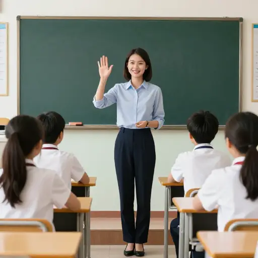 老师很感激教室里的志愿者助手。
