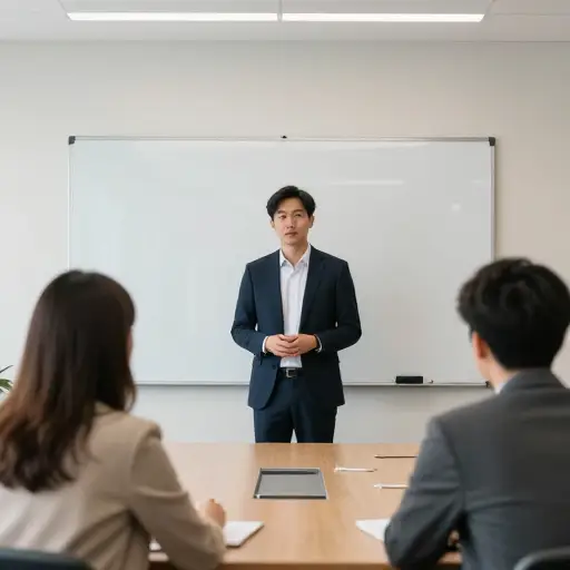 他解释了会议期间发生了什么。