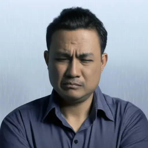 我非常讨厌下雨天。