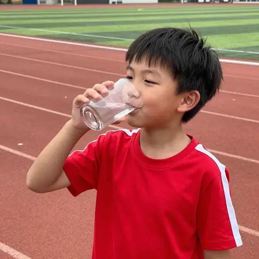 吴彬彬喝了一些水，突然感觉好了。