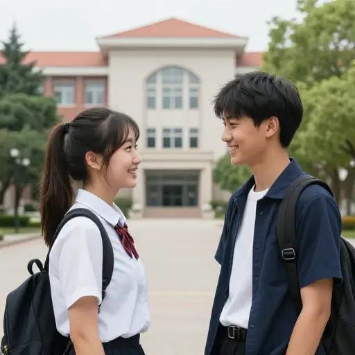 我们在学校相遇，从那时起就一直是朋友。
