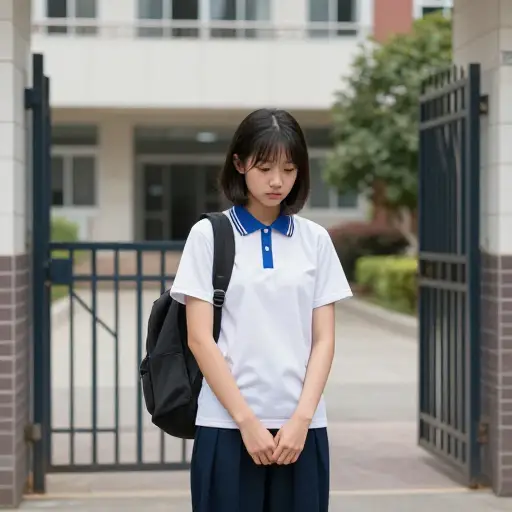 她因打架被学校停学。