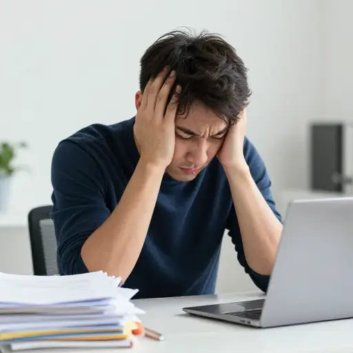 持续的压力让他感到情绪上不稳定。