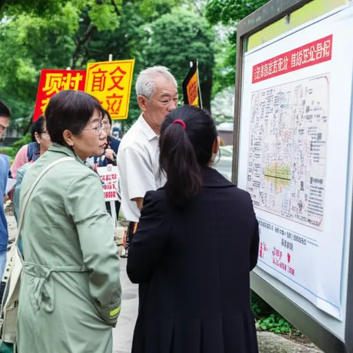 社区居民团结一致反对新的开发计划。