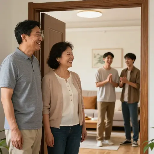 我认为你父母要来是件好事。