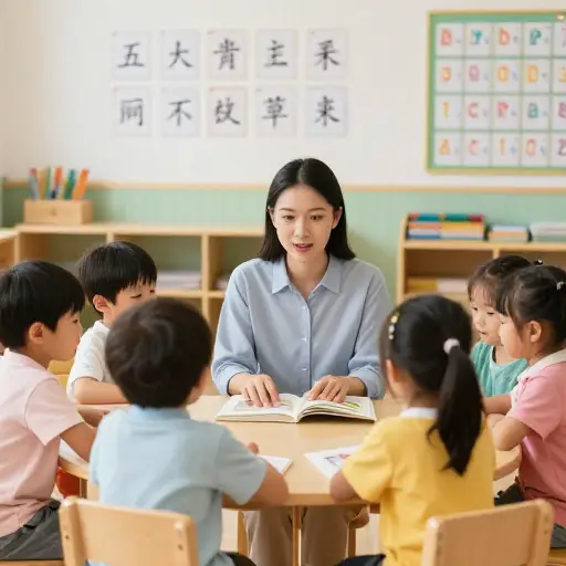 我对幼儿的语言发展特别感兴趣。