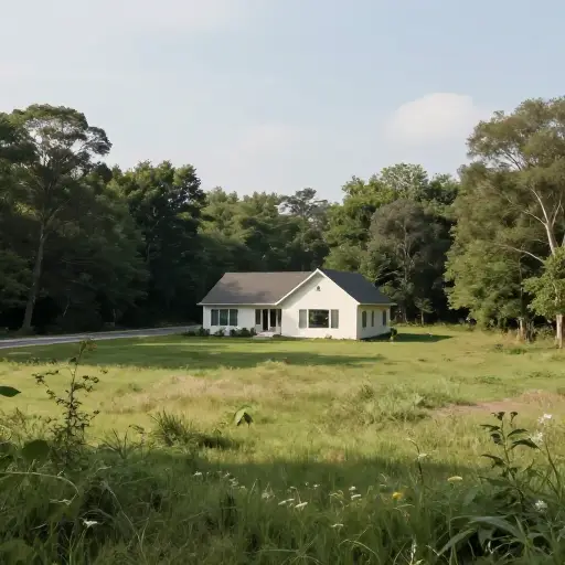 我们的房子远离公路，这使得它非常安静。
