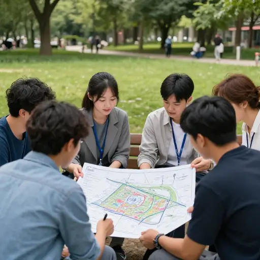 我们要求他们阐述他们对公园未来的计划。