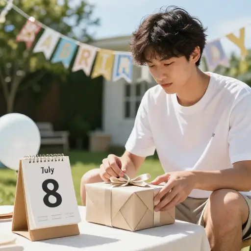 我可以在7月8日来，以便在蒂姆的生日时在那里。