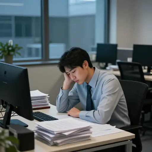 最后，如果你问为什么人们不如以前快乐，答案是现在他们花在工作上的时间更多了，因为现代生活大多是快车道生活。
