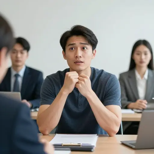 开会时，他灵光一现想到了一个绝妙的解决办法。