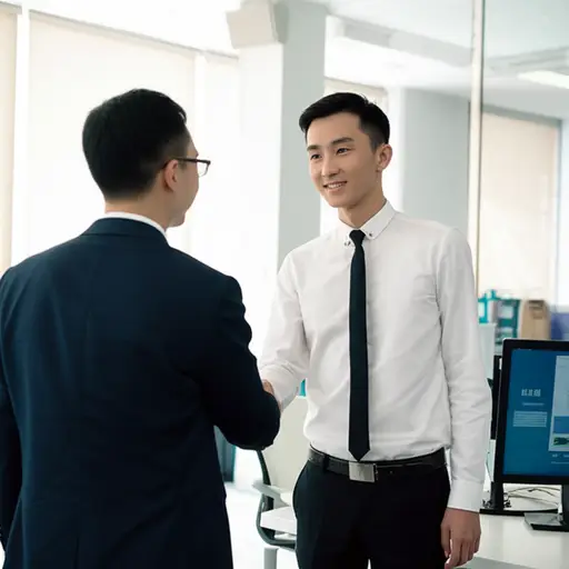 他在一家科技公司找到了一个新职位。