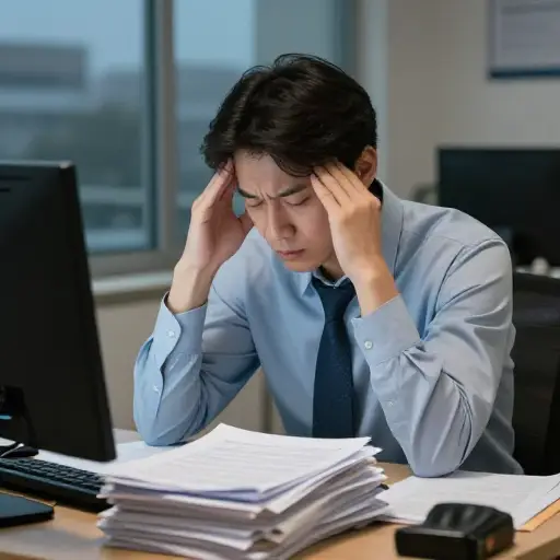 我观察你有一段时间了，现在我很清楚，自从你换了工作，你一直工作得太辛苦。