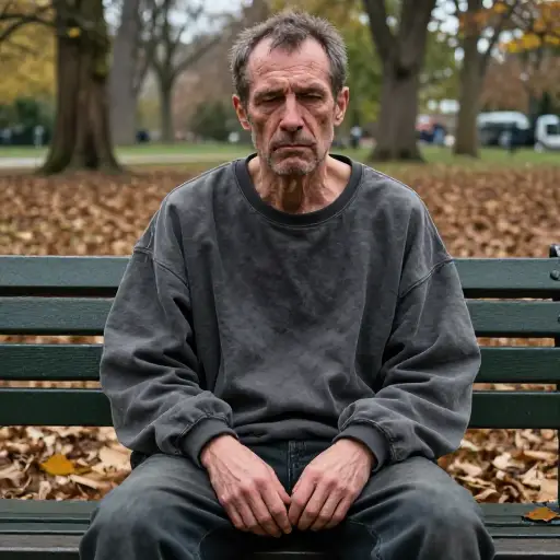 他一直很强壮，但现在却显得虚弱而脆弱。