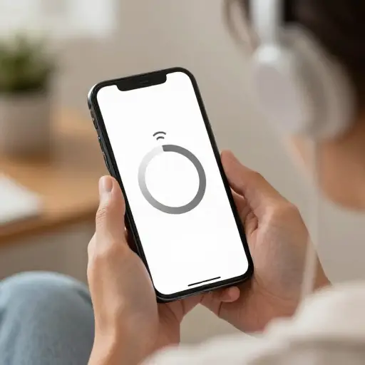 音乐播放时不断缓冲，可能是网络信号不稳定。