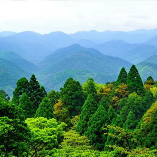 这个地区的森林以丰富的树种而闻名。