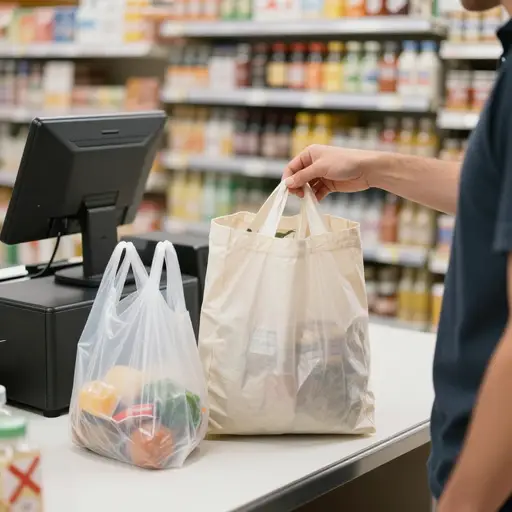 新政策对一次性塑料制品施加了限制，以减少环境影响。