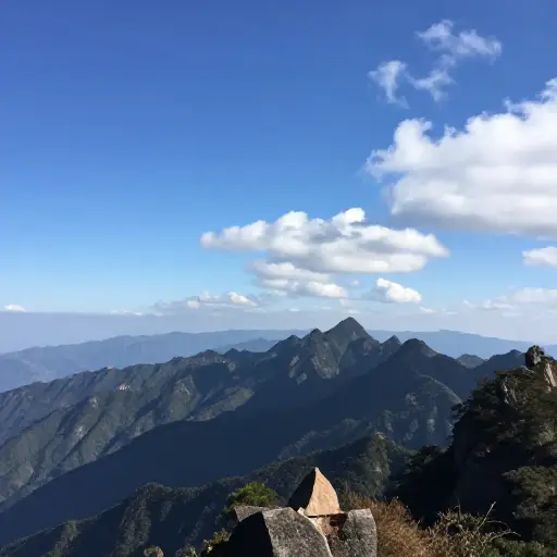 从山顶看到的景色美妙绝伦。