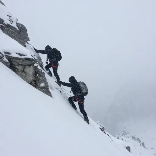 登山者在极端天气下陷入了极度危险的境地。
