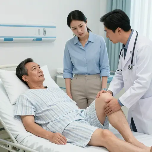 我父亲下周将接受膝盖手术。
