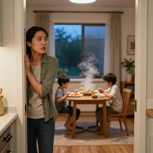 你能催一下孩子们吗？不然他们的晚饭要凉了。