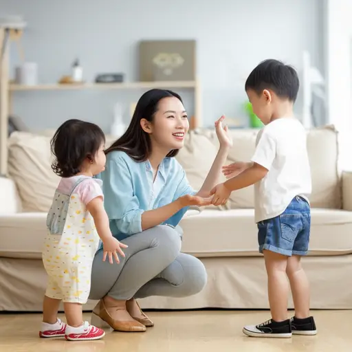她主动提出可以帮忙照顾小孩。