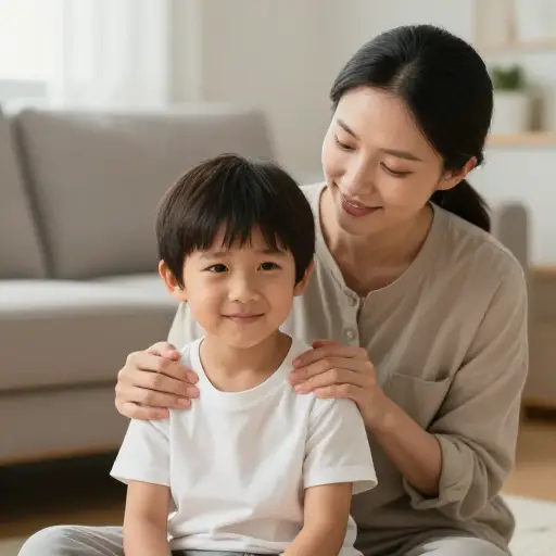 妈妈温柔的话语总能消除我的不安。