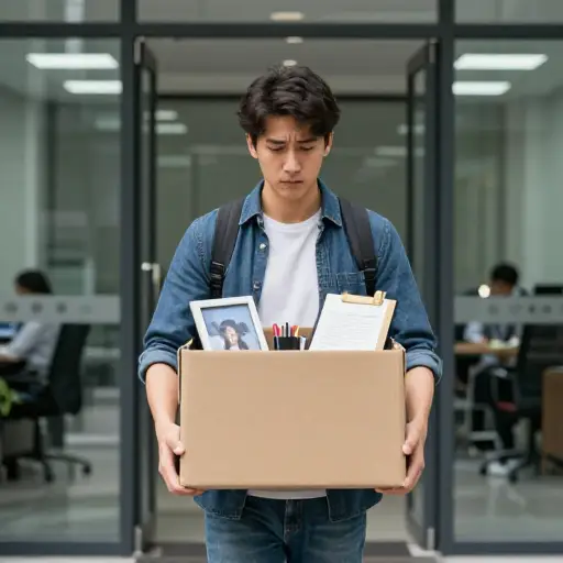 他上份工作因为表现不佳而被解雇了。