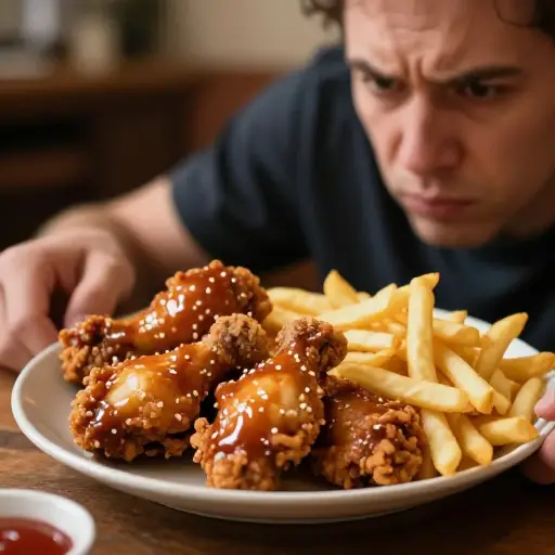 没有什么比过于油腻的食物更能败坏我的胃口了。