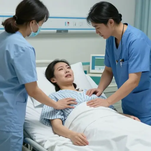 如果没有及时的急救，这位病人可能会丧命。